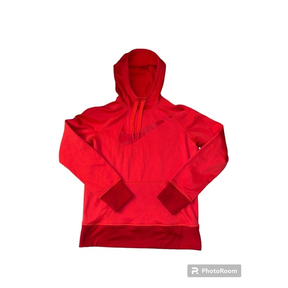 Nike Tops - Nike Therma Fit Womens Hoodie Sweatshirt Red Maroon Pullover Long Sleeve L